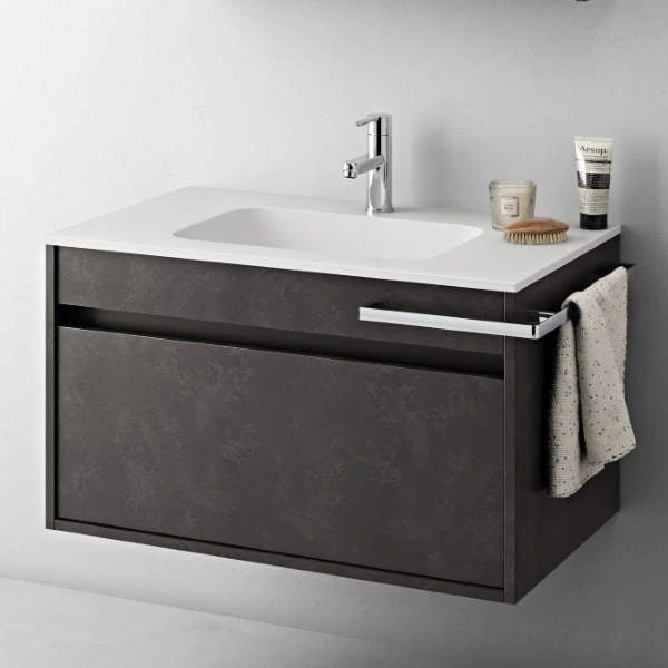 compact bathroom cabinet with integrated washbasin top duetto 7-2