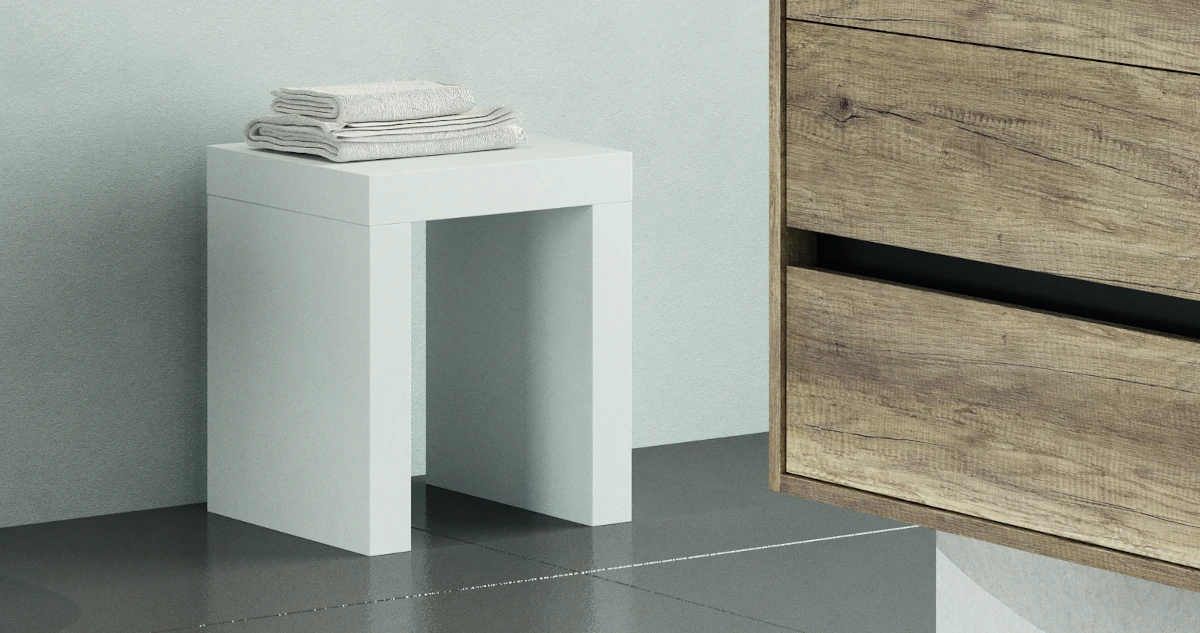 bathroom stool functional practical duetto10-4